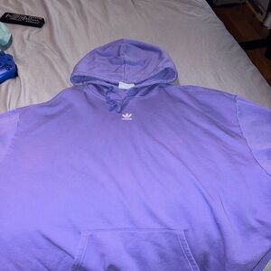 Adidas Purple Sweatshirt Hoodie Casual Comfort